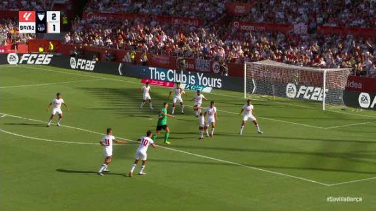 Sevilla Stuns Barcelona 4-1 as Lewandowski Misses Penalty